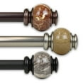 thumbnail image 1 of Polychrome 1" Curtain Rod 160-240 inch - Black, 1 of 2