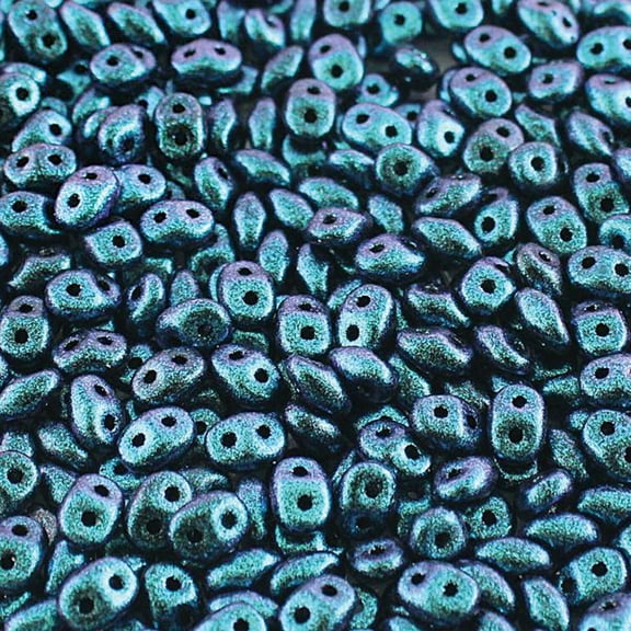 Polychrome Dark Capri Blue Superduo Beads DU0523980-94109-TB