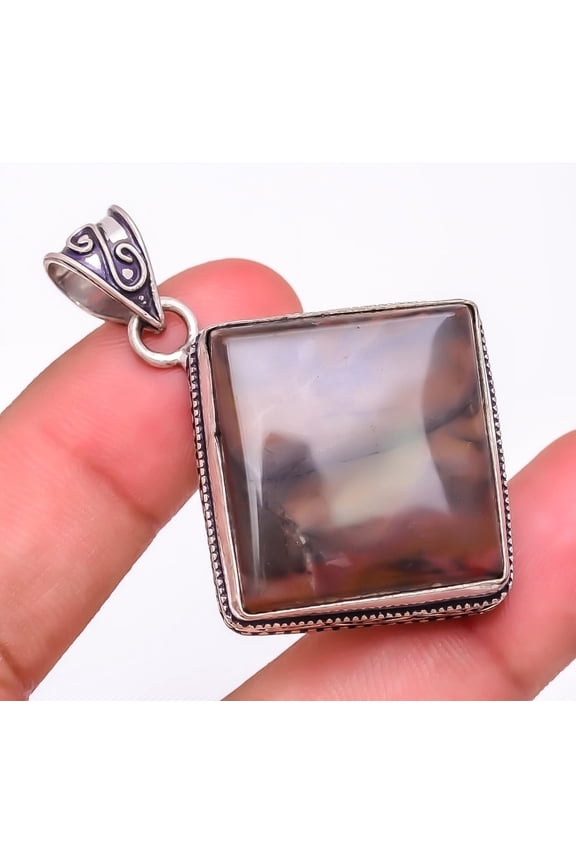 Polychrome Jasper 925 Sterling Silver Jewelry Pendant 2.0" F581, Jasper Pendant, Christmas Gift, New Year Sale, Gemstone Silver Jewelry