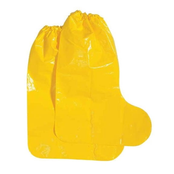 Polyco Boot Covers,Polyolefin,Yellow,L,PK100 49555