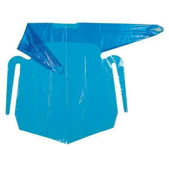 Polyco Gown, Polyolefin, Welded, 4 mil, 50 in, Blue, L, 50 PK 42500