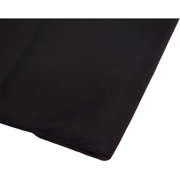Polycotton Black Fabric by The Yard – 94” Wide (1 Yard) Poplin Fabric Material - Precut Fabric for Sewing, Dressmaking, Arts & Crafts, Sheeting & DIY Projects | FT Fashion Track