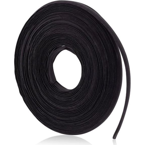 Polycotton Boning Horsehair Braid Crinoline for Sewing Wedding Dress Fabric DIY Sewing Supplies Black 14x2.5mm