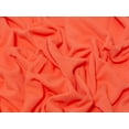 thumbnail image 1 of Polycotton Fleece Back Sweatshirt Stretch Knit Fabric Bright Orange - per yard, 1 of 2