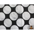 thumbnail image 1 of Polycotton Printed Fabric LARGE POLKA DOTS WHITE BLACK / 60" Wide / Sold by the yard, 1 of 1