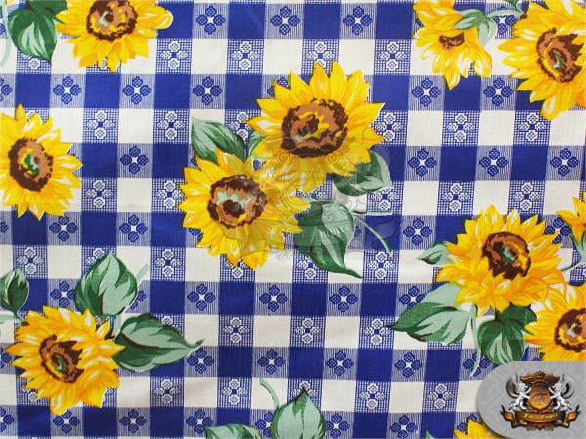 Cotton Sunflowers Bright Packed Flowers Floral on Black Fall Autumn Cotton  Fabric Print by the Yard (10357)