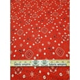 thumbnail image 1 of Polycotton Printed PAISLEY PATTERN RED Fabric / 60" Wide / Sold by the Yard, 1 of 2