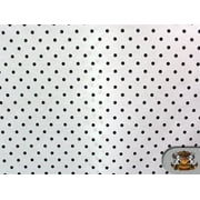 Polycotton Printed SMALL DOTS BLACK Fabric / 60 Wide / Sold by the Yard