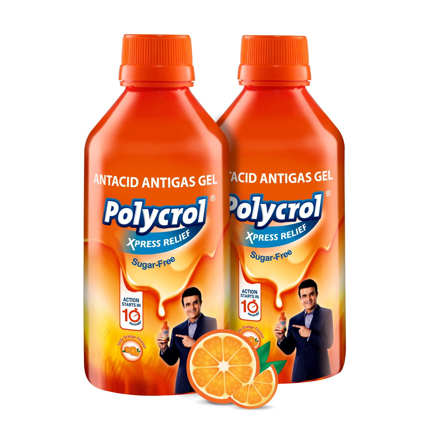 Polycrol Xpress Relief High Anc Antacid Antigas GelQuick Relief From