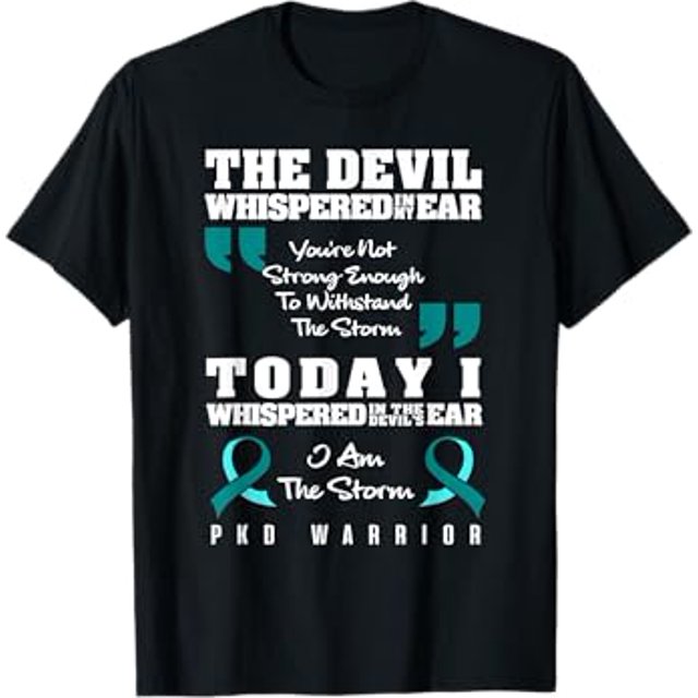 Polycystic Kidney Disease Shirt PKD Awareness Storm Warrior