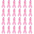 thumbnail image 1 of Polyester 100 pc 100 pcs HotPink Ribbons Satin Pins Breast Cancer Awareness Lapel Pins Ribbons with Safety Pins for Breast Cancer Charity Event Supplies, 1 of 7