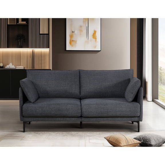 Polyester 2.5 Seater Sofa with Cotton Back Cushion / Suitable for Office Use