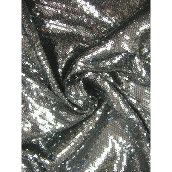 Polyester 2 way Stretch with 3 mm Regular Shiny Sequins