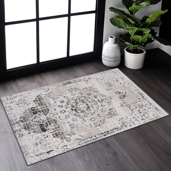 Polyester 24x36 Inches - Non-Shedding & Latex Free - Entryway & Study - Safe for High-Traffic Areas Rug