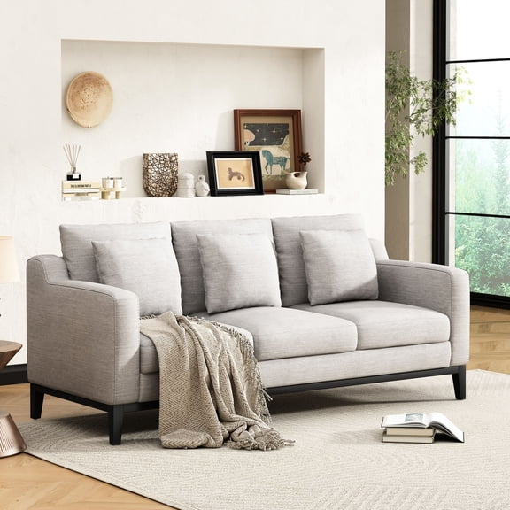Polyester 3-Seat Sofa with Durable Frame / Long - lasting for Home Use