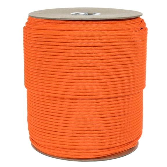 Polyester Accessory Cord - 4mm - Neon Orange - 50 Feet
