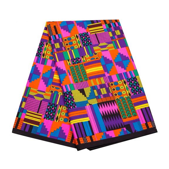 Polyester African Dress Vibrant Ankara Prints Africa Prints Dimensions