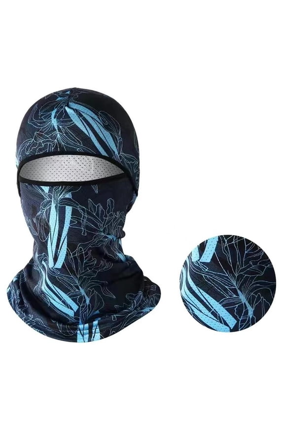Polyester Balaclava Sun UV Protection Face Mask for Motorcycle, Fishing, Cycling - Lightweight, Breathable and Adjustable