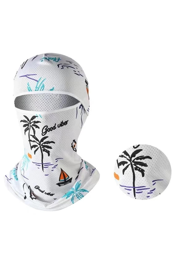 Polyester Balaclava Sun UV Protection Face Mask for Motorcycle, Fishing, Cycling - Lightweight, Breathable and Adjustable