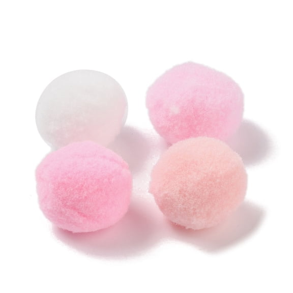 Polyester Ball Decoration Pom Pom Ball For DIY Craft Pink 2.6~3cm 120pcs/set