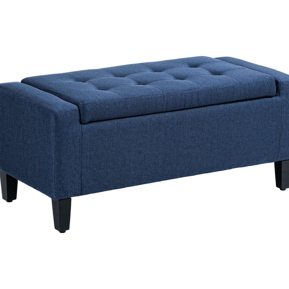 Polyester-Based Ottoman Bench | Ideal for Bed End with Storage Function | Ensures Durability and Quality Craftsmanship