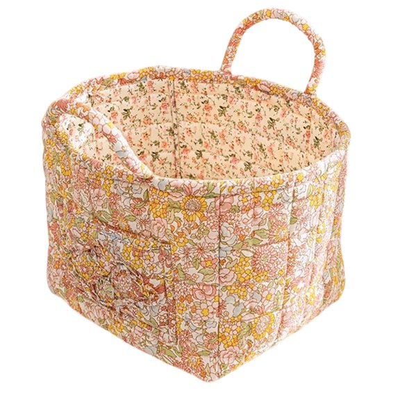 Polyester Basket for Simplistic Living Room Bedroom Storage Solution