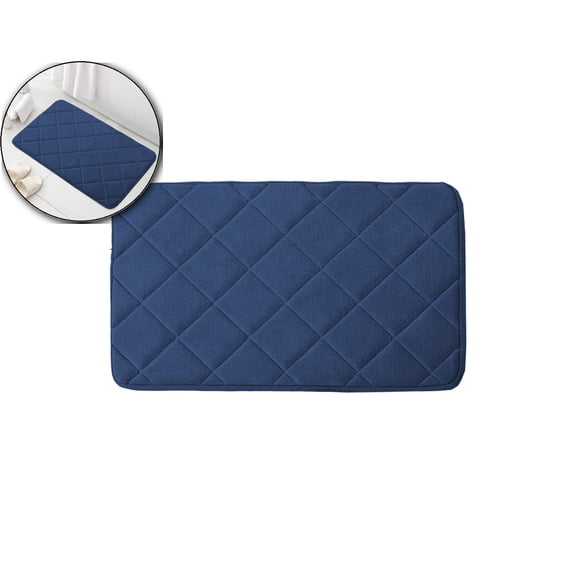 Polyester Bathroom Mat, Absorbent Kitchen Floor Carpet, Toilet Sponge Mat for Home Entrance Hallway Use