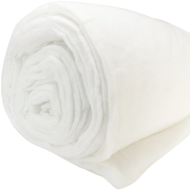 Polyester Batting Medium To High Loft 12oz Per YardDouble Rolled