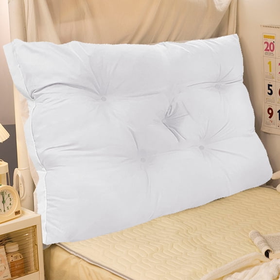 Polyester Bed Headboard Cushion 60x50cm Soft Tatami Backrest for Bed or Sofa