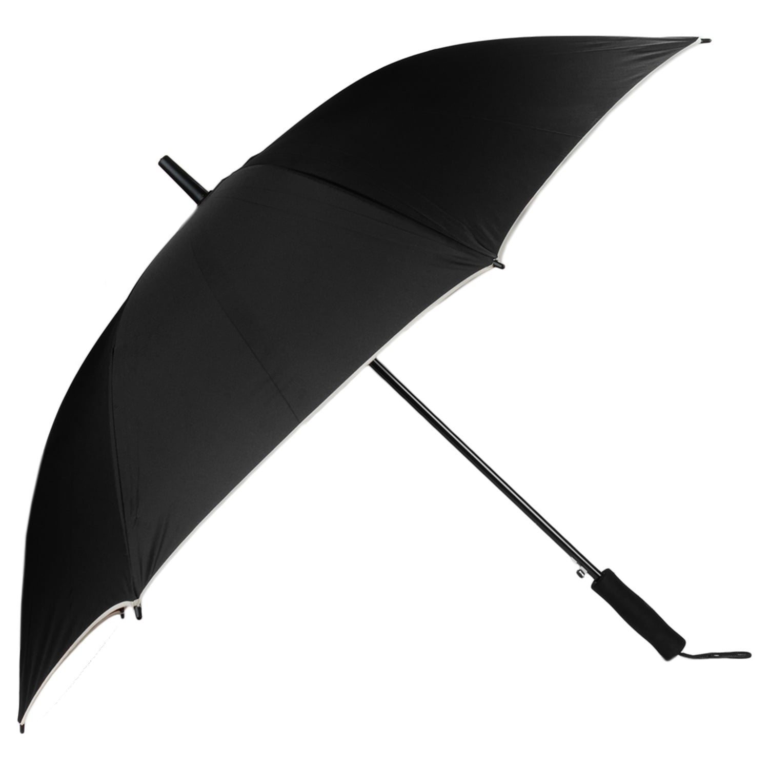 Polyester Beige Trim Automatic Rain and UV Ray Resistant 8 Framed Travel Two Person Long Umbrella