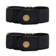 thumbnail image 1 of Polyester Belt, Belt, FNGZ Set Of 2 Buckleless Elastic Belts for Jeans, Unisex, 1 of 7