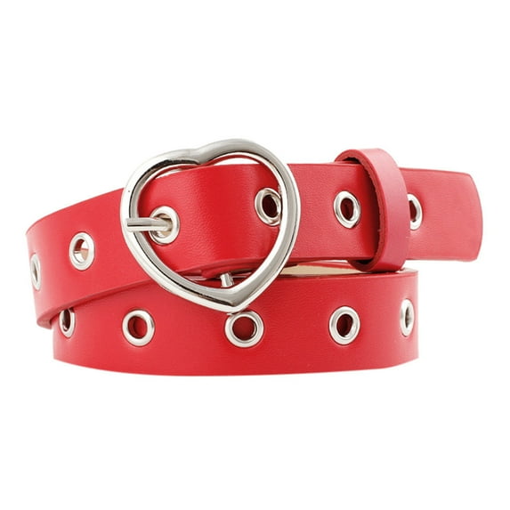 Polyester Belt, Belt, FNGZ Women's Vintage Heart Buckle Leisure Leather Belt Pants Accessories