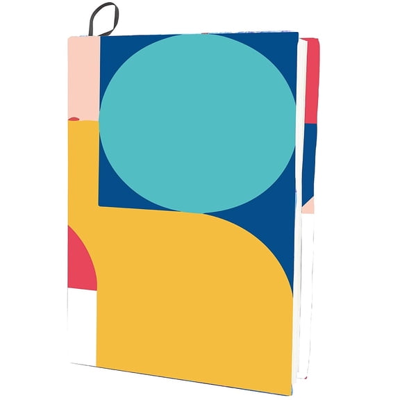 Polyester Book Covers Elastic Notebook Wraps Rectangle Geometry 400x250mm