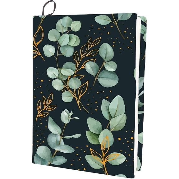 Polyester Book Covers Elastic Notebook Wraps Rectangle Leaf 400x250mm Multi-color