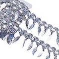 thumbnail image 1 of Polyester Braid Sequin Trimming Leaf Tassel Trim for Curtain Decoration Costume Silver 25~52x2mm, 1 of 6