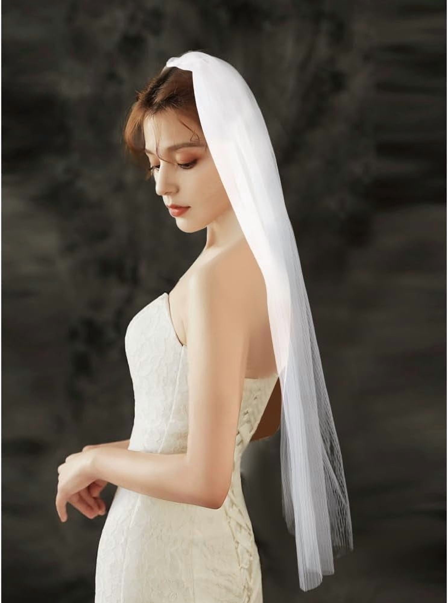 Polyester Bridal Mesh Veil Bridesmaid Favors Tulle Short Wedding