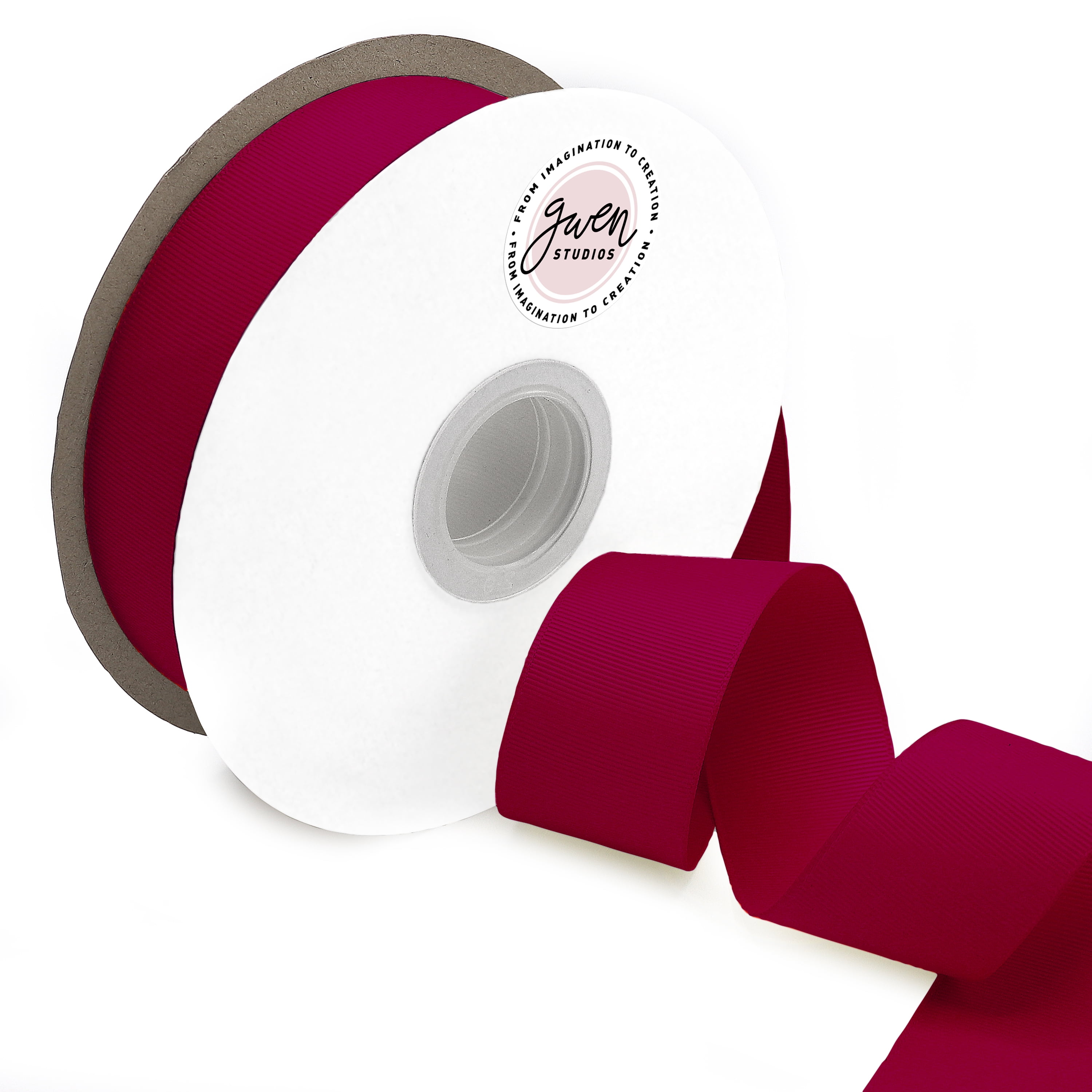 Polyester Burgundy Grosgrain Ribbon, 150' x 1.5" by Gwen Studios