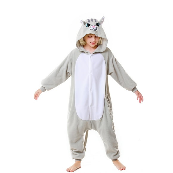 Polyester CANASOUR Cat Onesie Kids Animal Pajamas Cartoon Cospaly Comfy Suit for Girls and Boys 5T