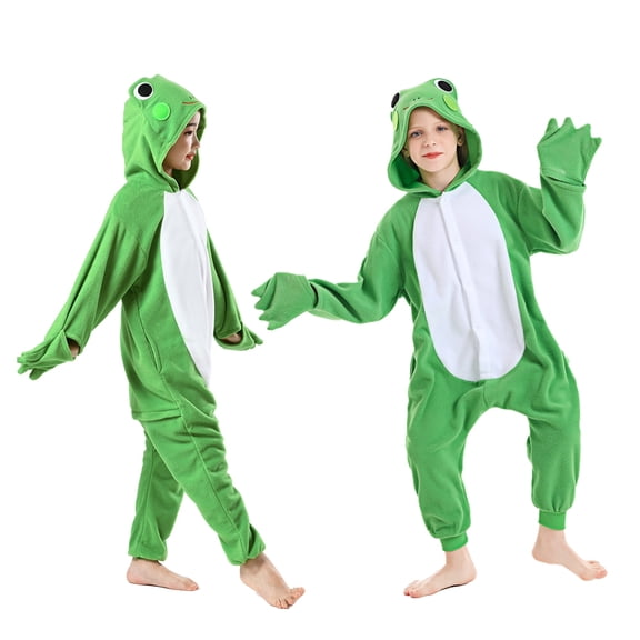 Polyester CANASOUR Frog Onesie Kids Funny Pajamas Animal Suit for Boys and Girls 5T