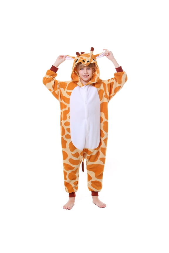 Polyester CANASOUR Giraffe Onesie Kids Unisex Animal Pajamas Festival Cosplay Christmas Outfits 4T