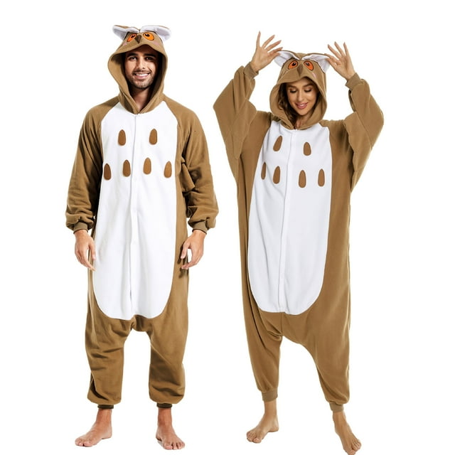 Polyester CANASOUR Owl Onesie Adult Funny Romper Christmas Sleepwear