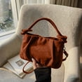 thumbnail image 1 of Polyester Casual Tote Bag Crossbody Shoulder Bag for Women, Lightweight Everyday Handbag with Adjustable Strap, Brown, 1 of 6