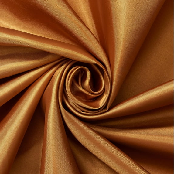 Polyester China Silk Lining Fabric 60" Wide Habutai By The Yard (Copper)