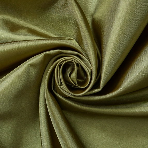Polyester China Silk Lining Fabric 60" Wide Habutai By The Yard (Dark Olive)