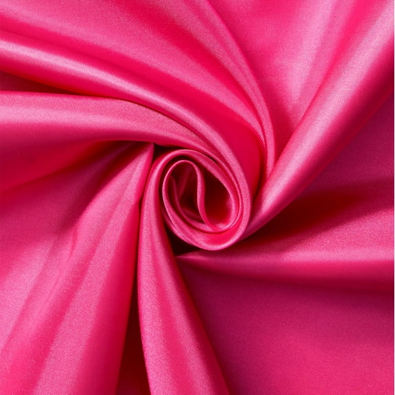 Polyester China Silk Lining Fabric 60" Wide Habutai By The Yard (Fuchsia)