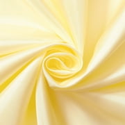 Polyester China Silk Lining Fabric 60" Wide Habutai By The Yard Light Yellow
