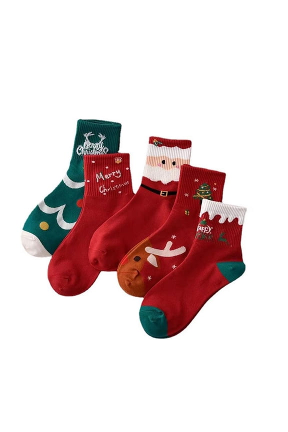 Polyester Christmas Socks: Skin-Friendly, Elastic, and Festive for Holiday Gift Giving