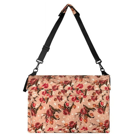 Polyester Cloth Printed Wheelchair Bag Electric Wheelchair Walker Accessory Bag Wheelchair Bag