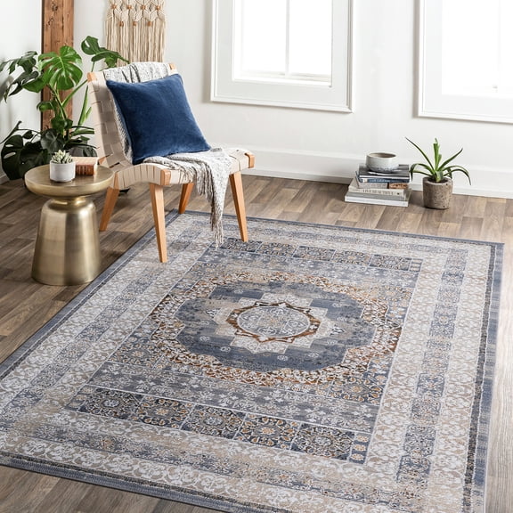 Polyester Construction | Used in High-Traffic Areas | Stain Resistant and Non-Shedding Area Rug