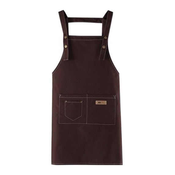 Polyester Cotton Canvas Apron - Adjustable, Multi-Pocket & Unisex - for Kitchen, Restaurant, Gardening & DIY